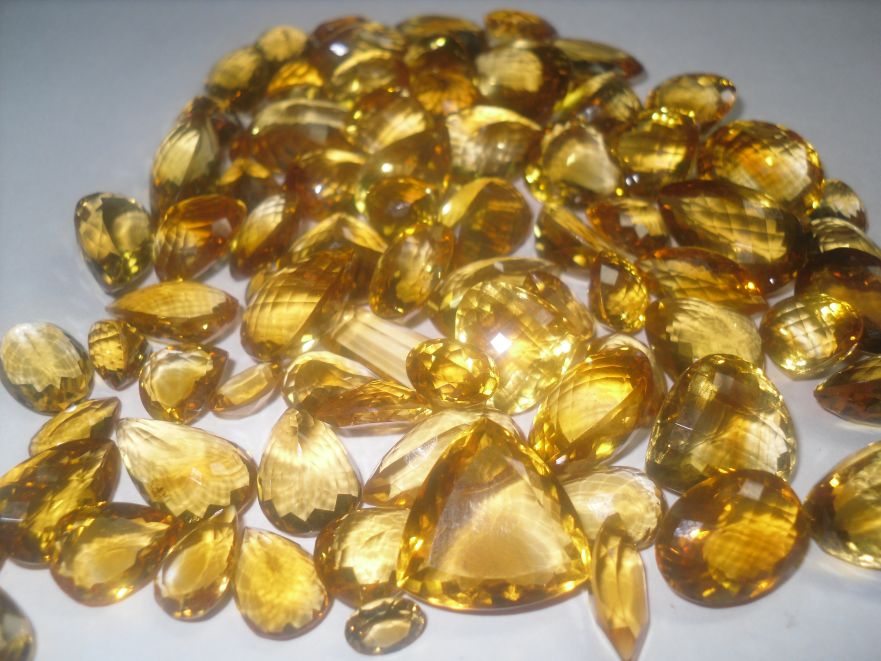 faceted citrine