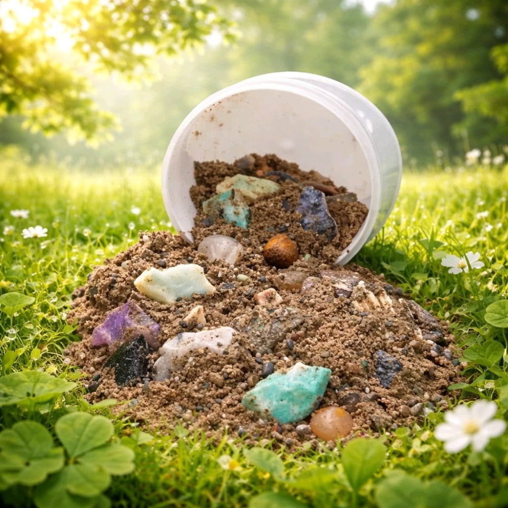 Rock and Gem Play Dirt Buckets
