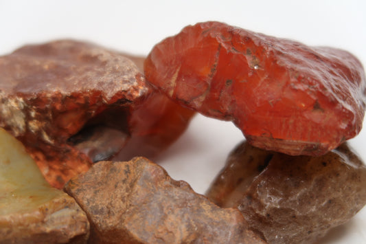 Rough Carnelian, Agate - 1 LB, Size Small/Medium