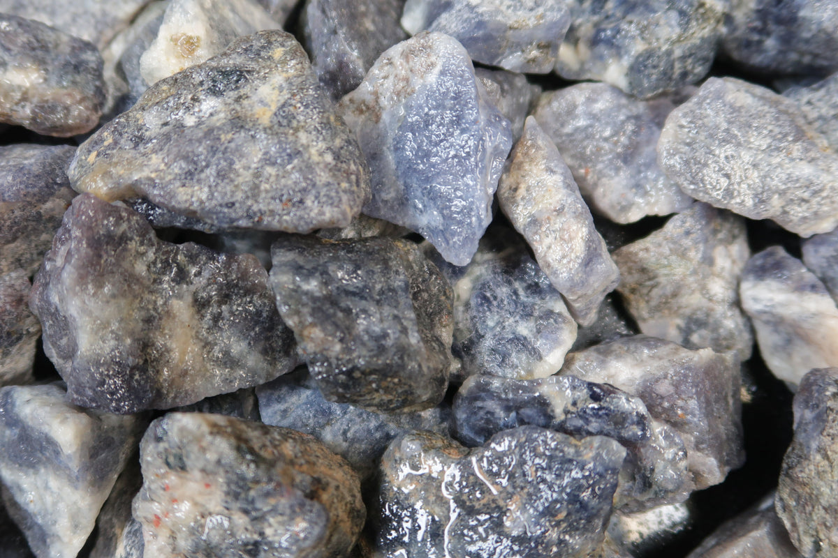 Rough Iolite - 1 LB, Size Small