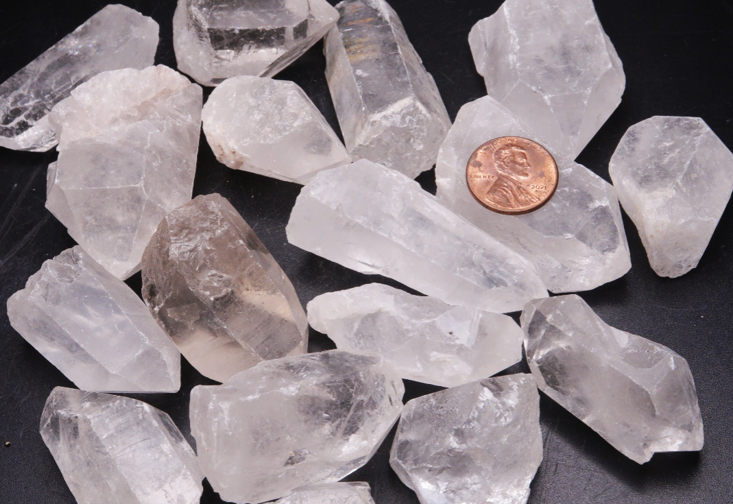 Rough Quartz, Clear Quartz Points - Size Small