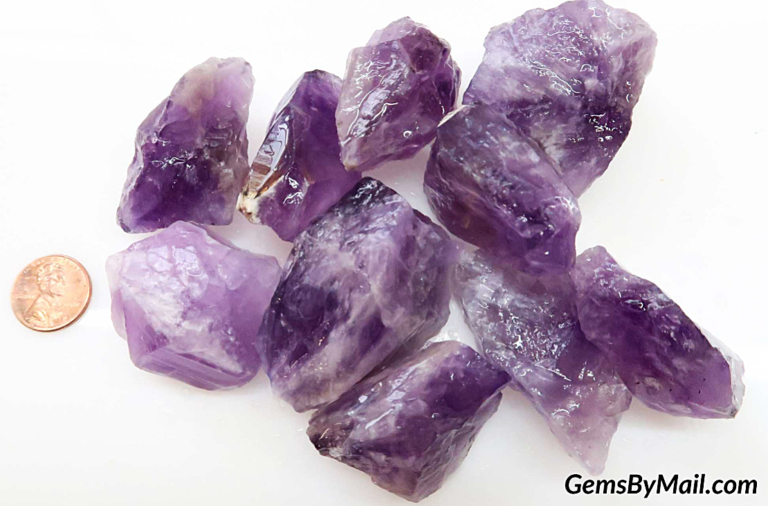 Rough Amethyst, Light Brazilian - Size Small