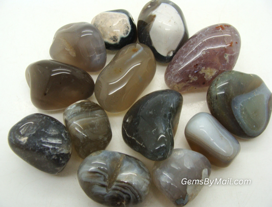 Tumbled Agate, Banded