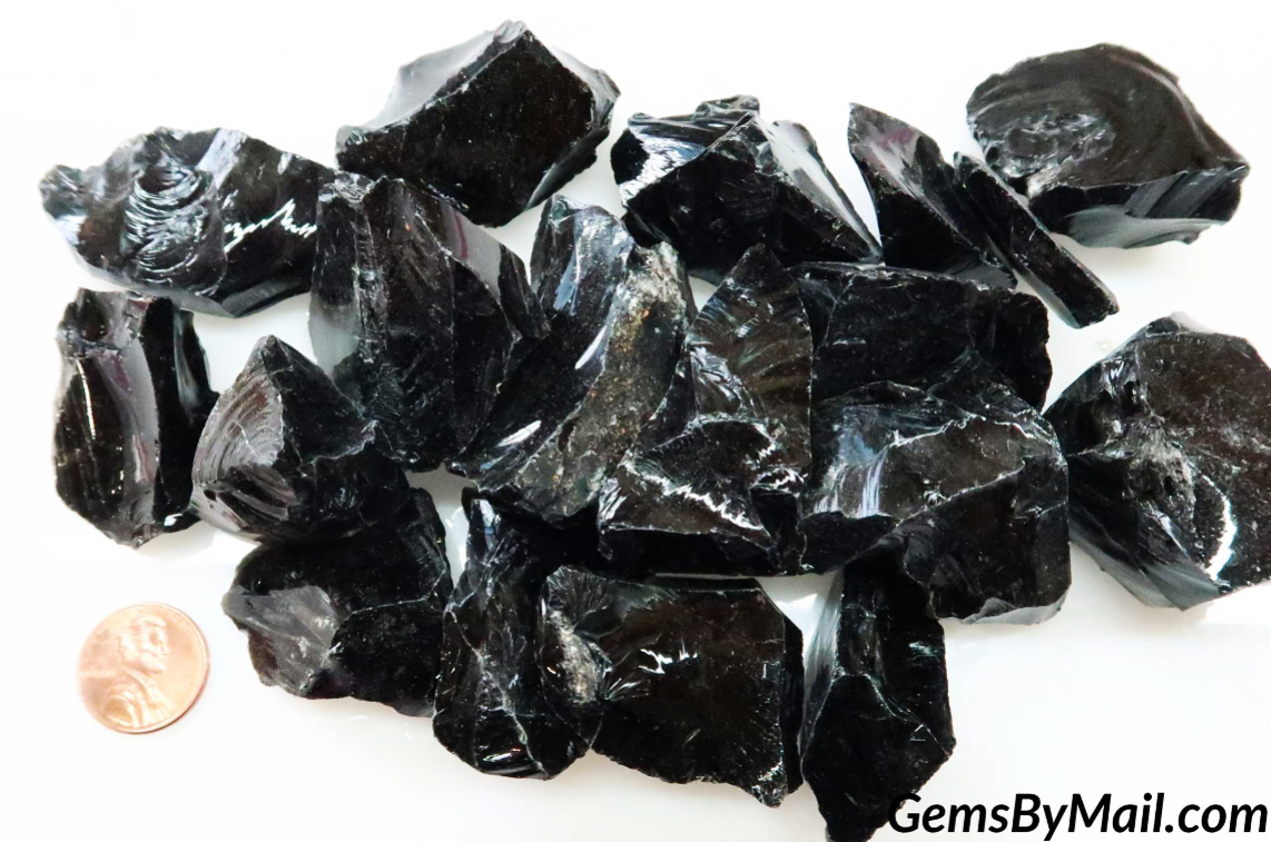 Rough Obsidian, Black - Size Small