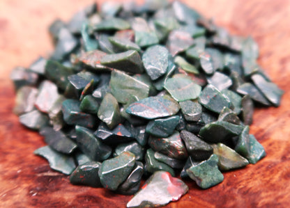 Mini Tumbled Chips - Bloodstone, 1/4 LB