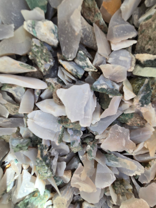 CLEARANCE: Rough Blue Agate Xtra Small - 1 LB
