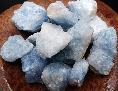 Rough Calcite, Blue - 1 LB, Size Small