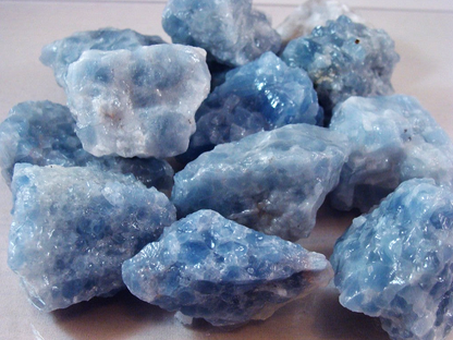 Rough Calcite, Blue - Size Small