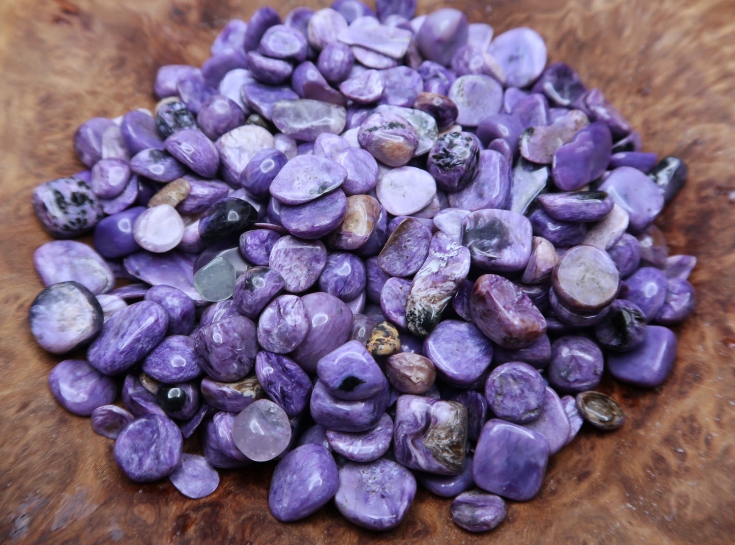 Mini Tumbled Chips - Charoite, 1/4 LB