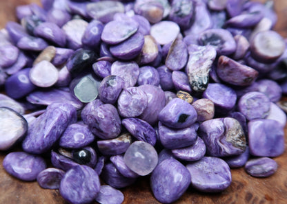 Mini Tumbled Chips - Charoite, 1/4 LB