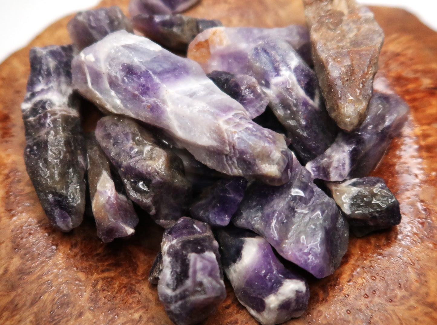 Rough Amethyst, Chevron Points - 1 LB, Size Small