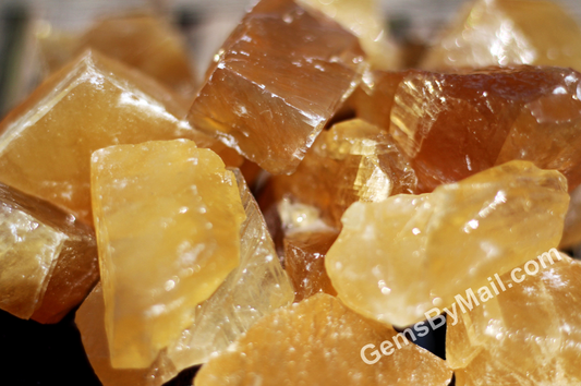 Rough Calcite, Honey Citrine - Size Small