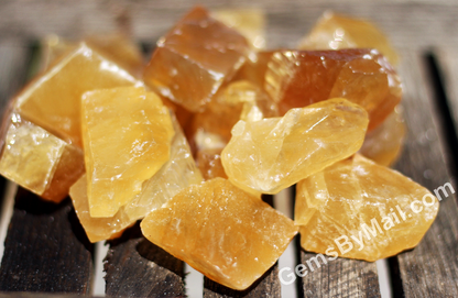 Rough Calcite, Honey Citrine - Size Small