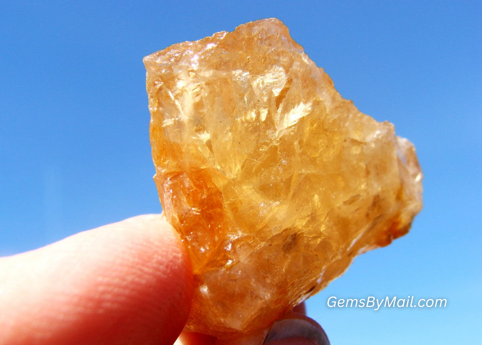 Rough Imperial Topaz, Golden - Size Medium