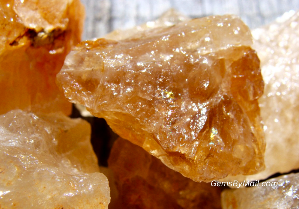 Rough Imperial Topaz, Golden - Size Medium