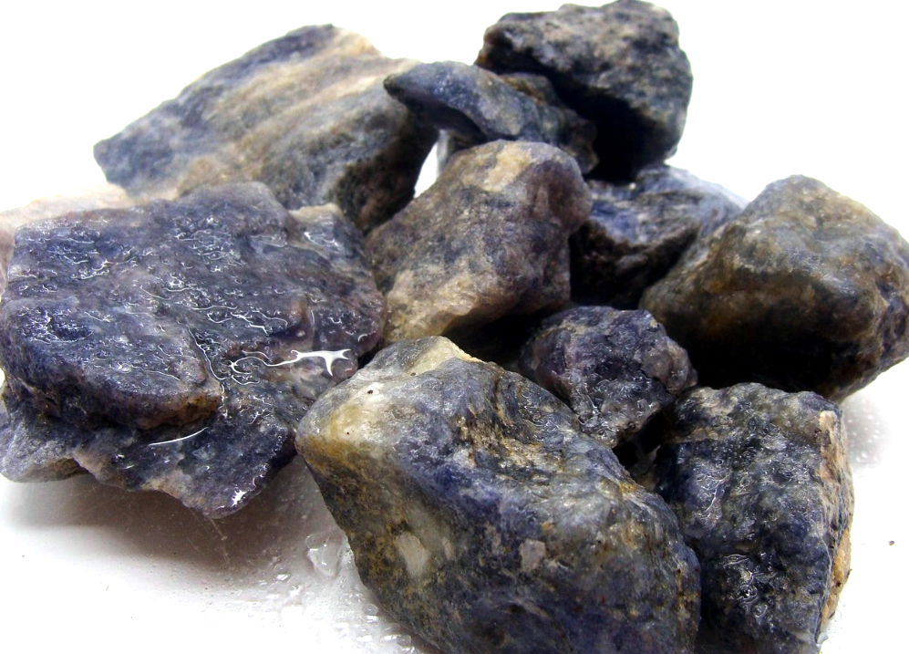CLEARANCE: Rough Iolite - 1LB Size Small