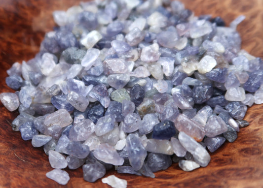 Mini Tumbled Chips - Iolite, 1/4 LB