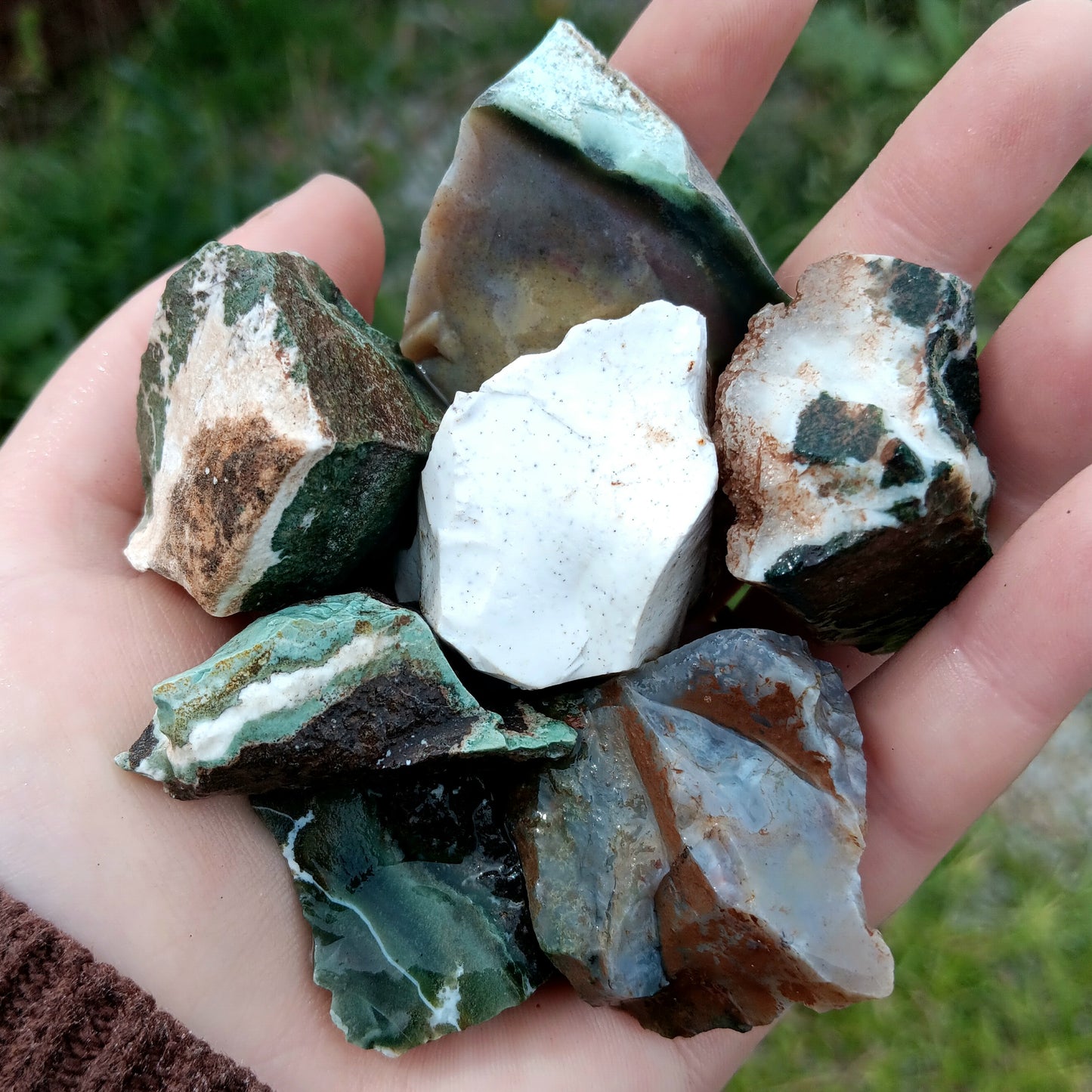 Rough Jasper Mix - 1 LB, Size Small