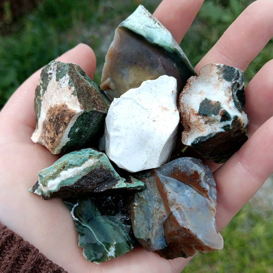 Rough Jasper Mix - 1 LB, Size Small