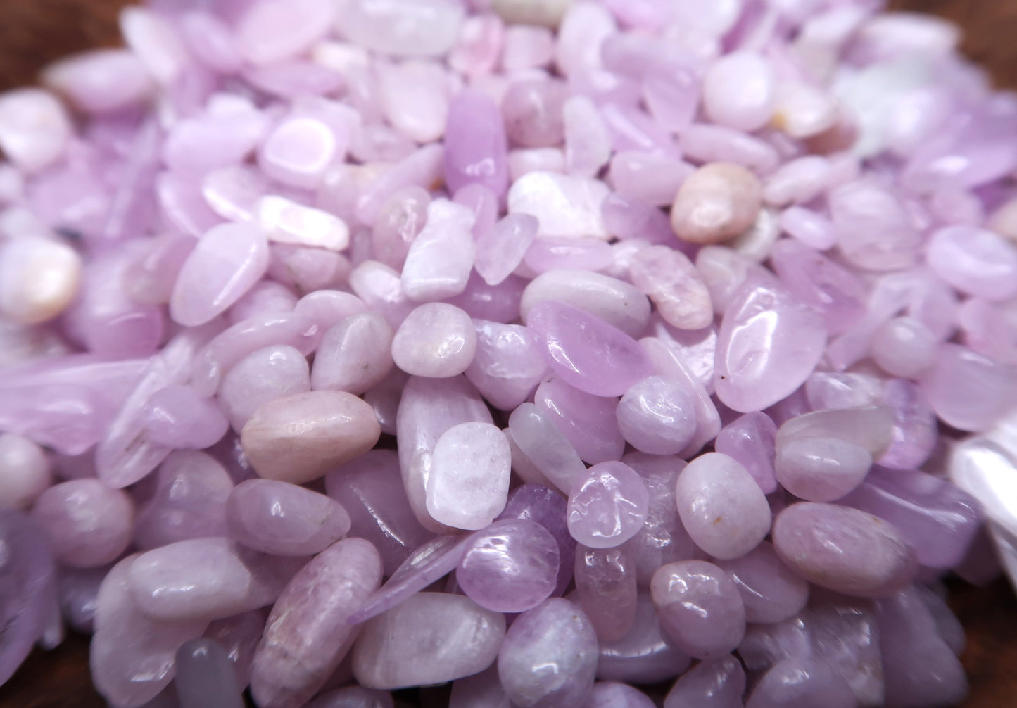 Mini Tumbled Chips - Kunzite, 1/4 LB