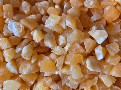 CLEARANCE: Rough Mexican Orange Calcite Xtra Small - 1 LB