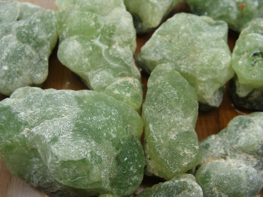 CLEARANCE: Rough Prehnite - 1 LB, Size Small/Medium