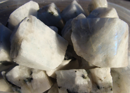 Rough Moonstone, White - Size Small