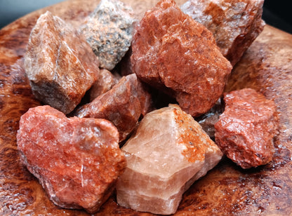 Rough Apatite, Red - 1 LB, Size Small