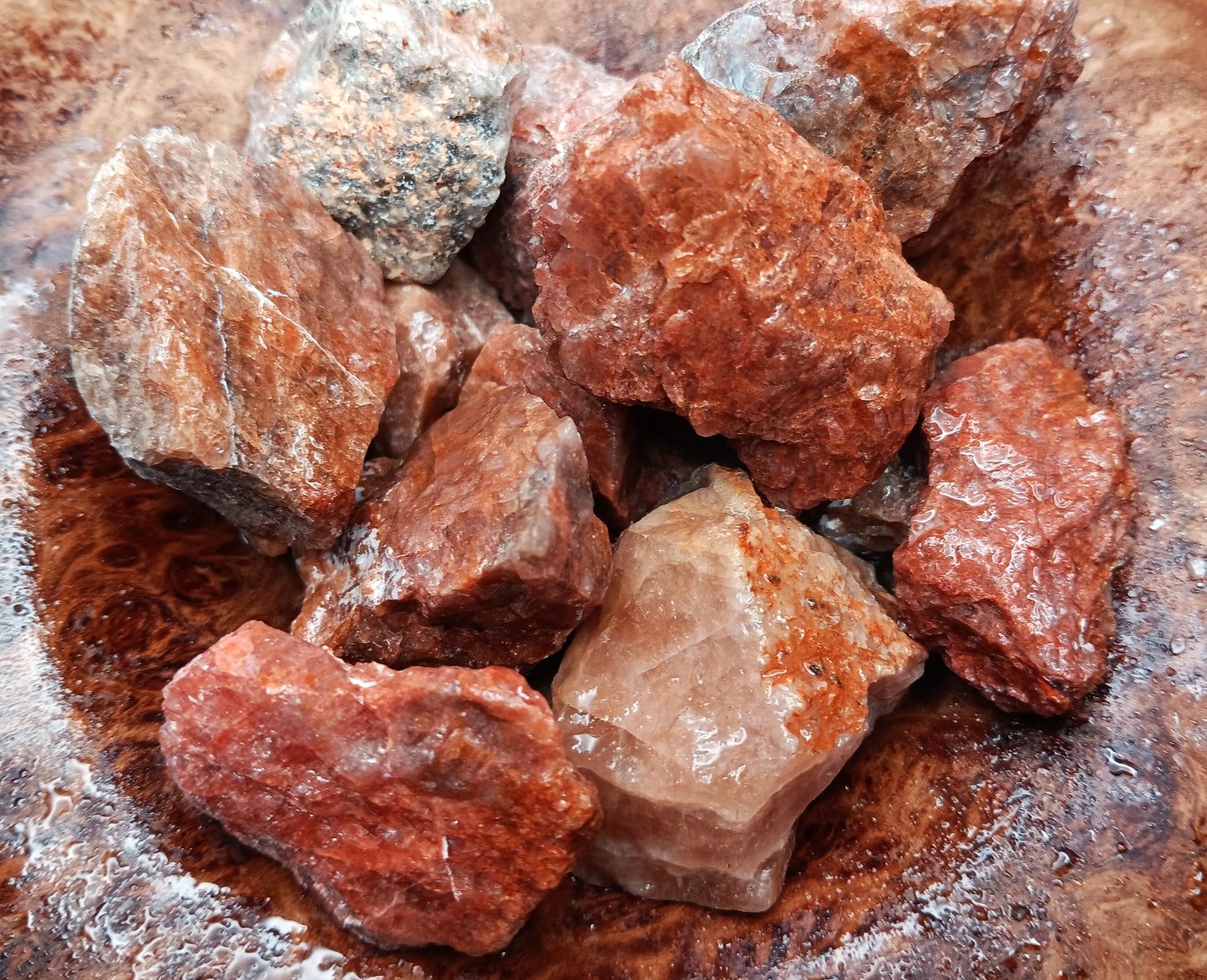 Rough Apatite, Red - 1 LB, Size Small