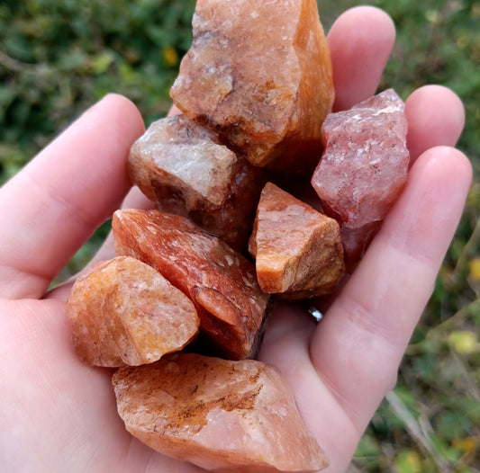 Rough Aventurine, Red - 1 LB, Size Small