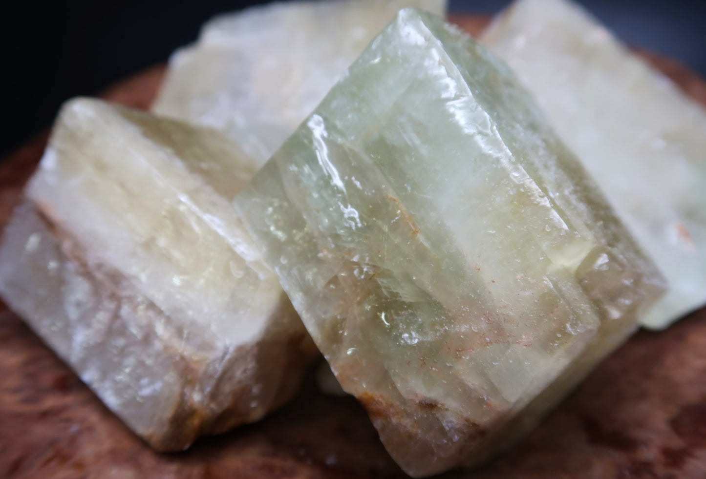 Rough Calcite, Rhomboidal Green - 1 LB, Size Small/Medium
