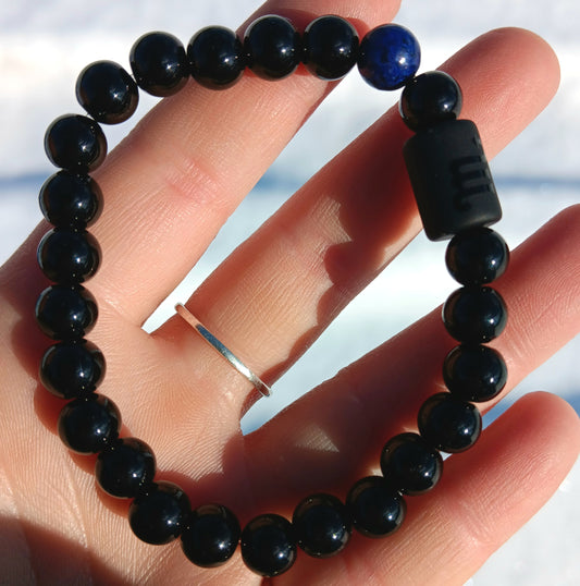 1 Bracelet - Obsidian, Scorpio Zodiac