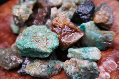 Rough Chrysocolla - 1 LB, Size Small