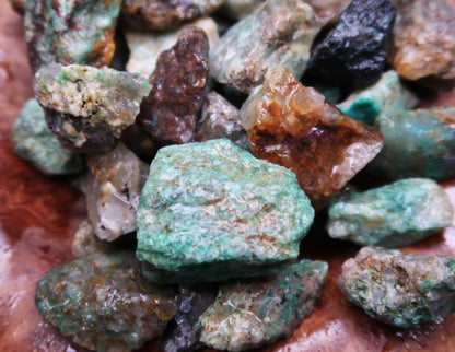 Rough Chrysocolla - 1 LB, Size Small