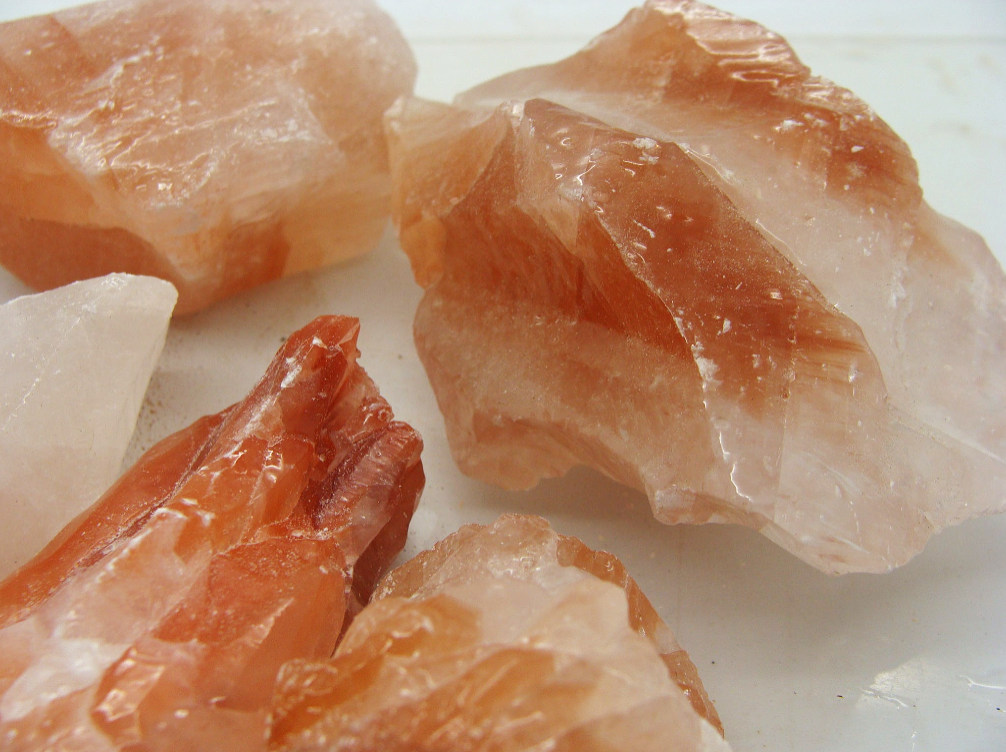 Rough Calcite, Strawberry - Size Small